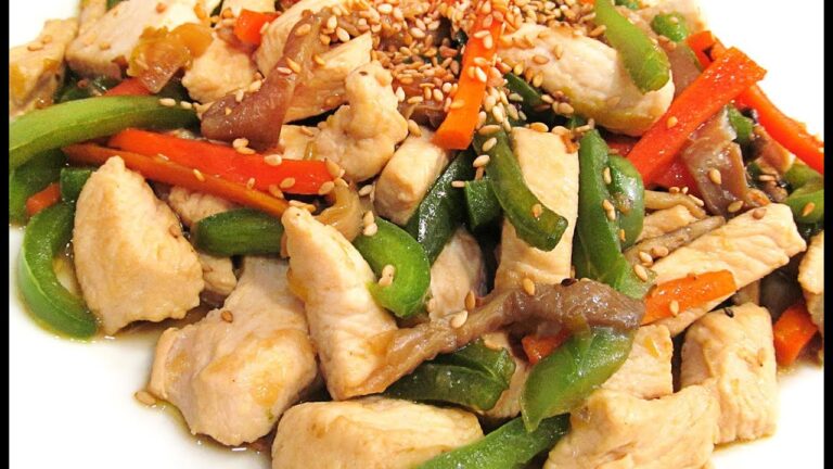 Receta de pollo con verduras estilo chino
