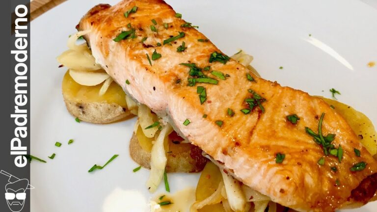 Receta salmon al horno con patatas