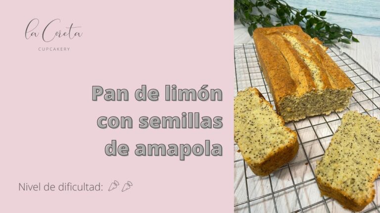 Receta pan de limon con semillas de amapola