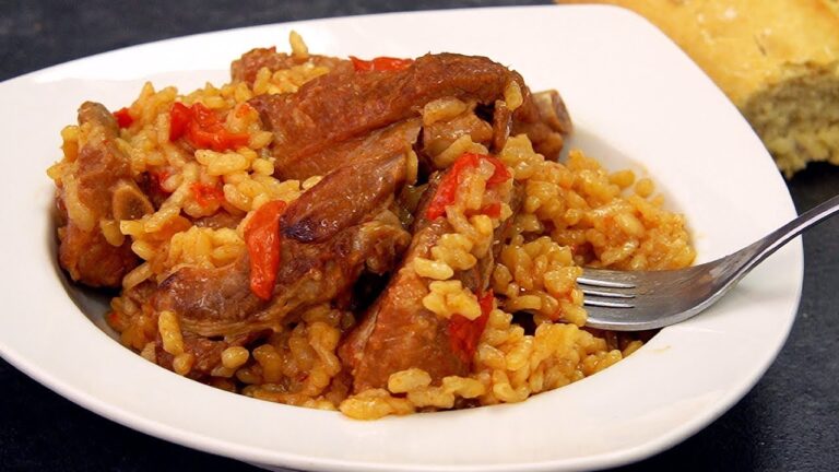 Receta de arroz con costillas adobadas