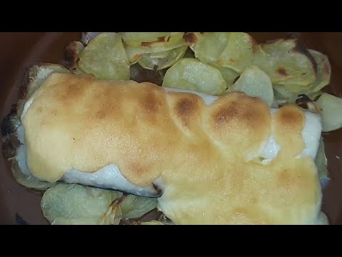 Receta de bacalao al horno con alioli y patatas
