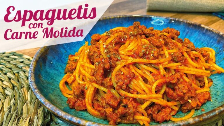 Espaguetis con carne picada receta italiana